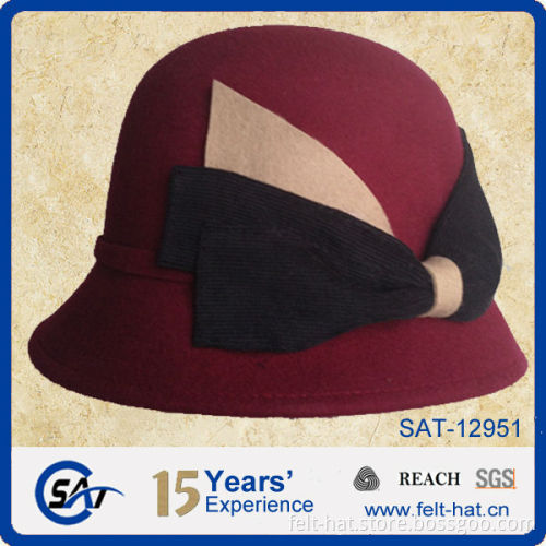 women winter hat, wool felt bucket hat